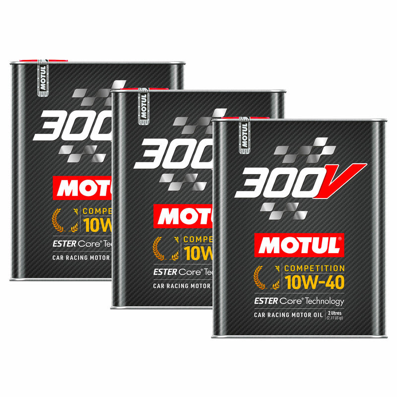 Motul 300V Competition 10W40 Olio motore Bundle (3 x 2L)