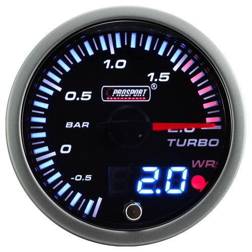 ProSport JDM "Dual Display" Boost Pressure Gauge (60 mm)